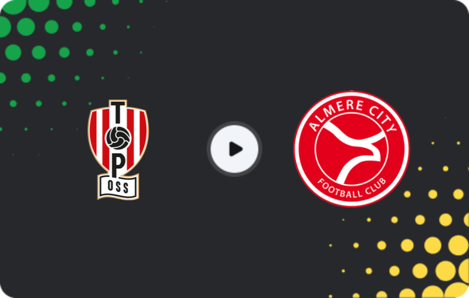 Where to watch TOP Oss — Almere City FC, Eerste Divisie, 29.11.2025