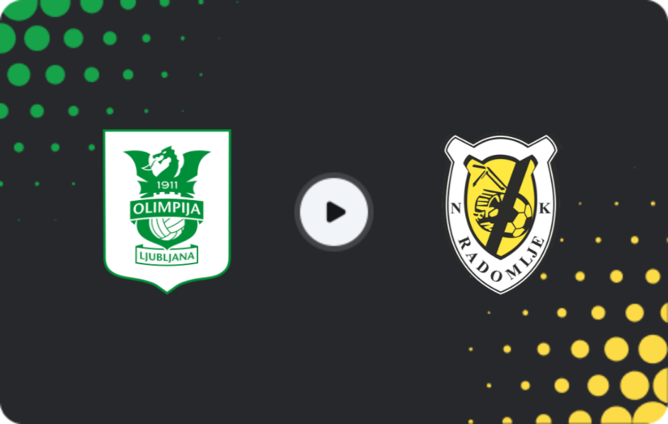 Where to watch Olimpija Ljubljana — Radomlje, PrvaLiga, 29.11.2025
