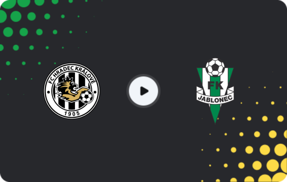 Where to watch Hradec Králové — Jablonec, First Liga, 29.11.2025