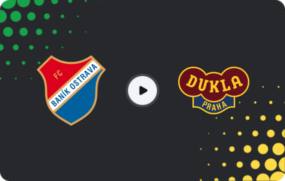 Where to watch Baník Ostrava — Dukla Praha, First Liga, 29.11.2025