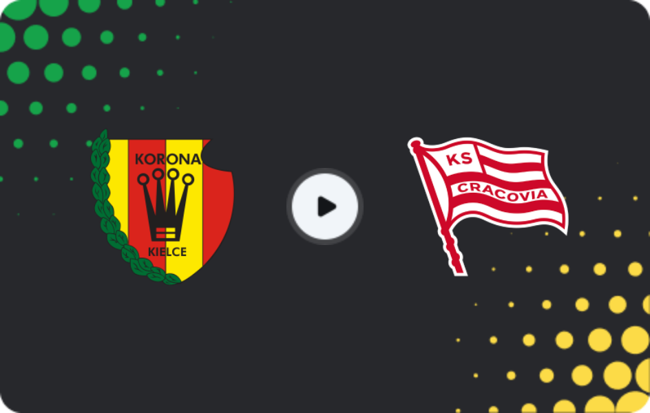 Where to watch Korona Kielce — Cracovia, Ekstraklasa, 29.11.2025