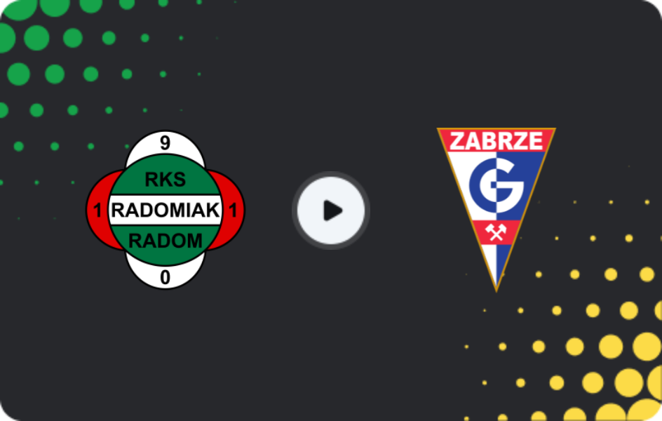 Where to watch Radomiak Radom — Gornik Zabrze, Ekstraklasa, 29.11.2025