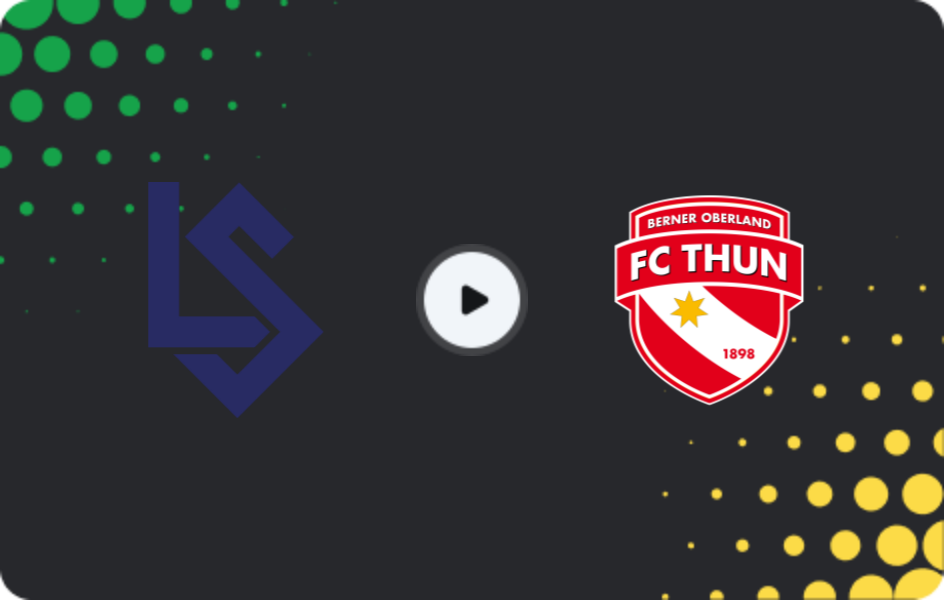 Where to watch Lausanne — Thun, Super League, 30.11.2025