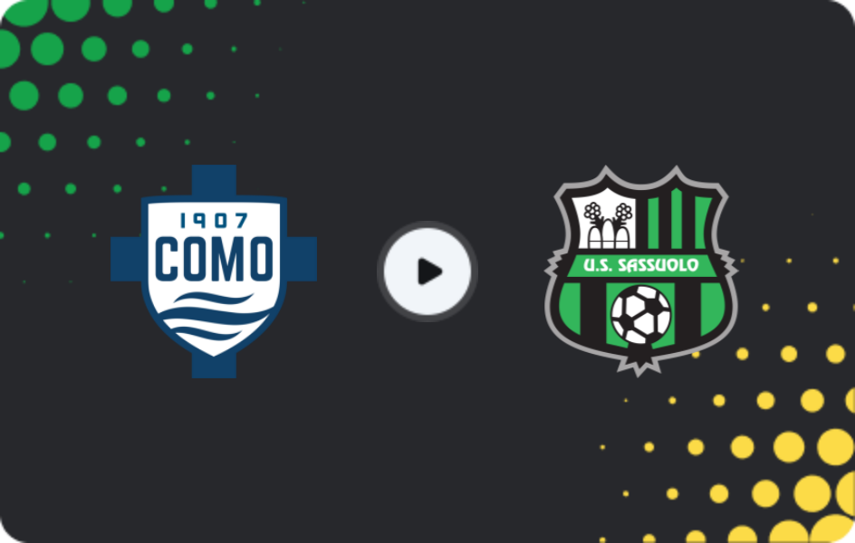 Where to watch Como — Sassuolo, Serie A, 28.11.2025
