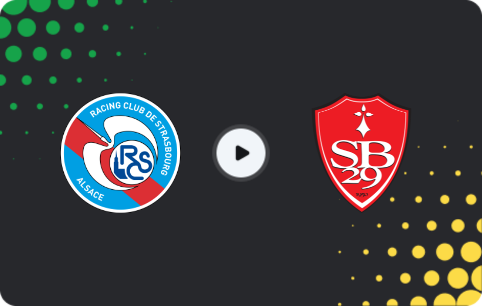 Where to watch Strasbourg — Brest, Ligue 1, 30.11.2025