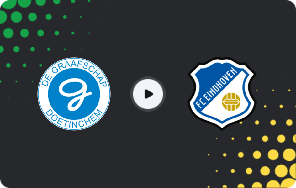 Where to watch De Graafschap — FC Eindhoven, Eerste Divisie, 30.11.2025