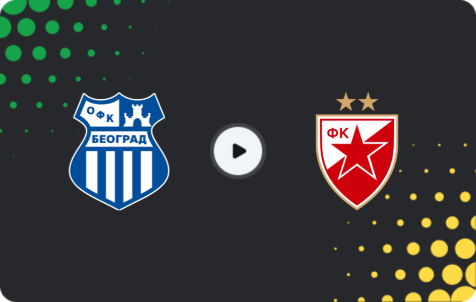 Where to watch OFK Beograd — Crvena Zvezda, Super Liga, 29.11.2025