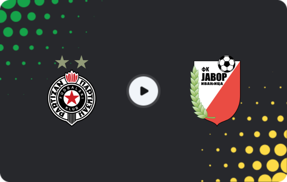 Where to watch Partizan — Javor, Super Liga, 29.11.2025