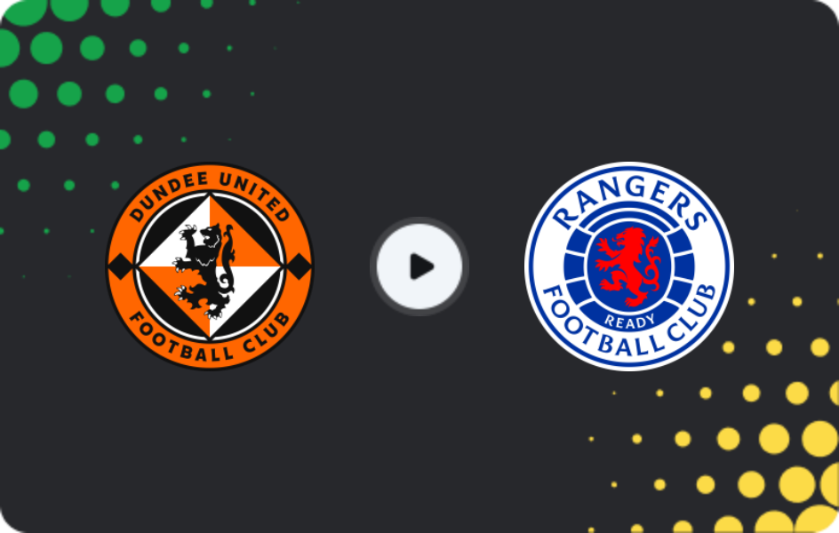 Where to watch Dundee United — Rangers, Premiership, 03.12.2025