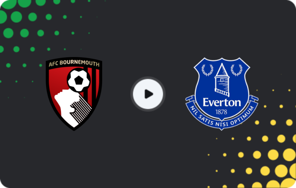 Where to watch Bournemouth — Everton, Premier League, 02.12.2025