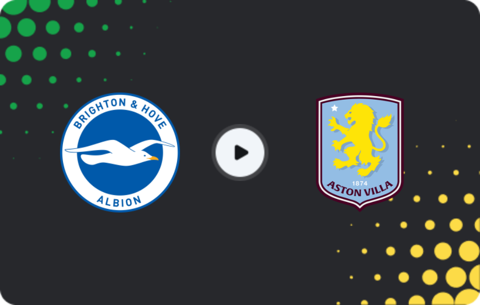Where to watch Brighton — Aston Villa, Premier League, 03.12.2025