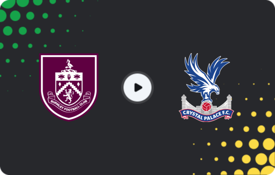Where to watch Burnley — Crystal Palace, Premier League, 03.12.2025
