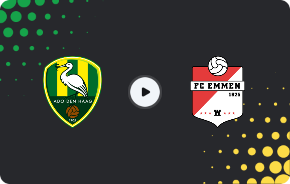 Where to watch ADO Den Haag — Emmen, Eerste Divisie, 05.12.2025