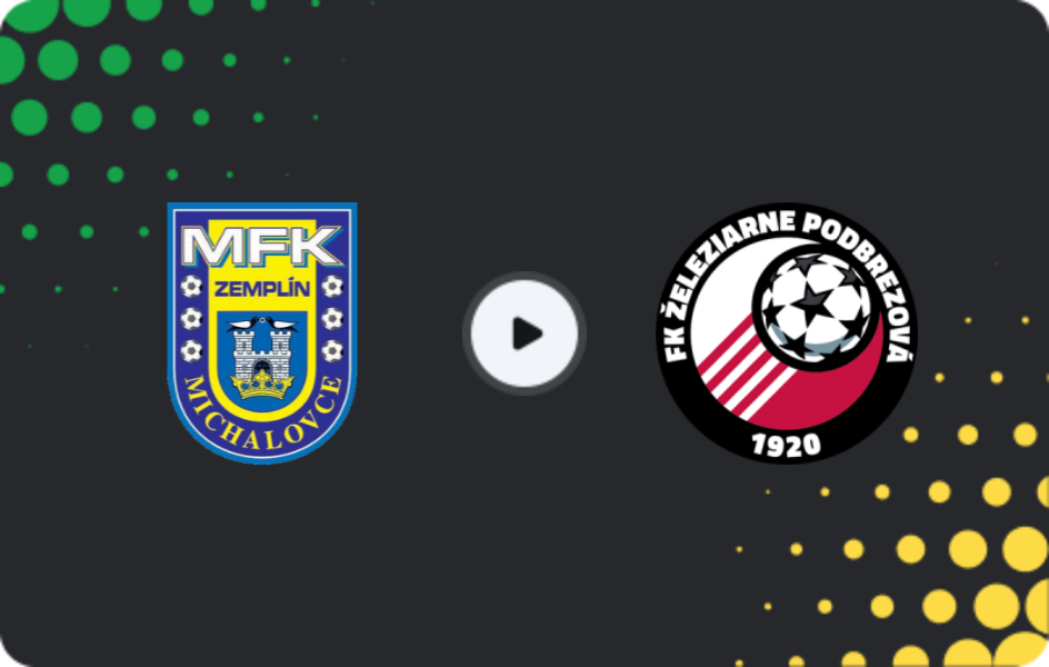 Where to watch Zemplín Michalovce — Podbrezová, Super Liga, 06.12.2025
