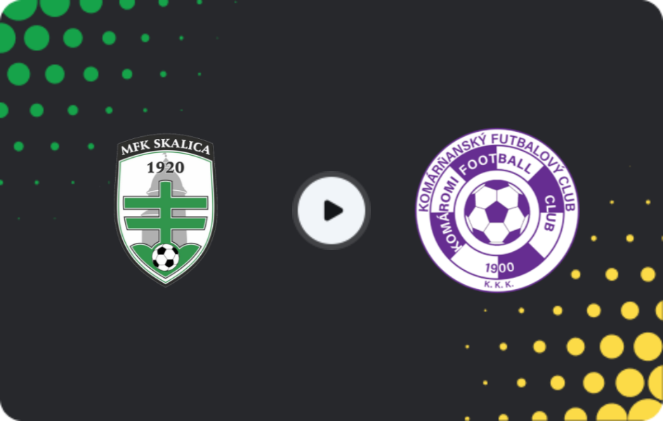 Where to watch Skalica — Komárno, Super Liga, 06.12.2025