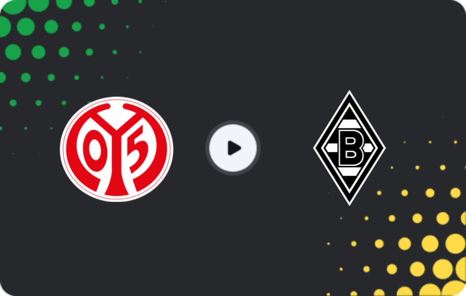 Where to watch Mainz 05 — Borussia M, Bundesliga, 06.12.2025