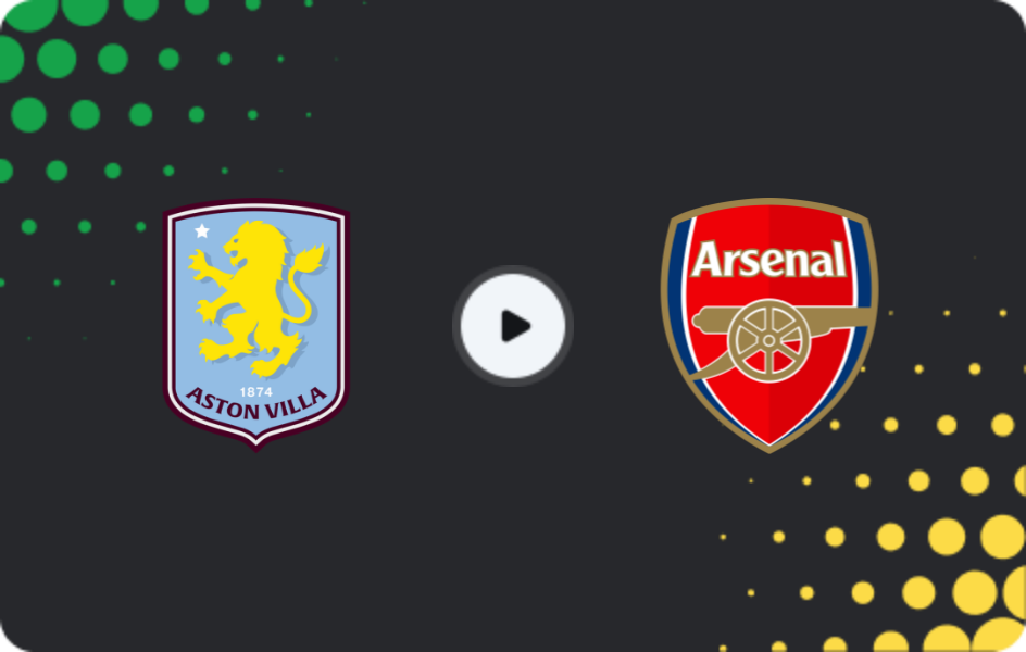 Where to watch Aston Villa — Arsenal, Premier League, 06.12.2025