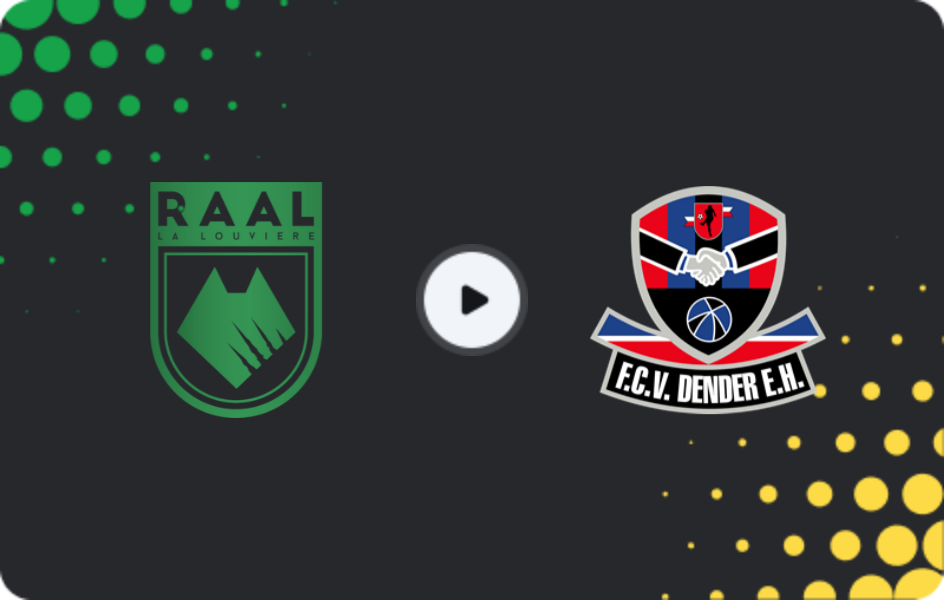 Where to watch RAAL La Louvière — Dender, Jupiler Pro League, 05.12.2025