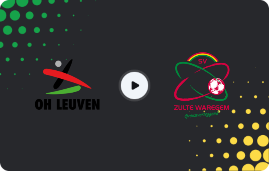 Where to watch OH Leuven — Zulte Waregem, Jupiler Pro League, 07.12.2025