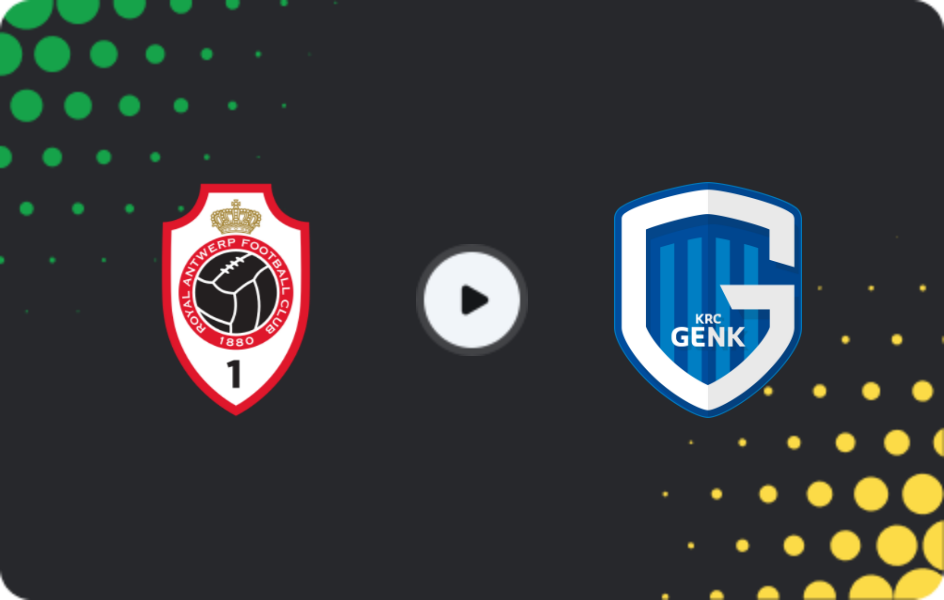 Where to watch Royal Antwerp — Genk, Jupiler Pro League, 07.12.2025