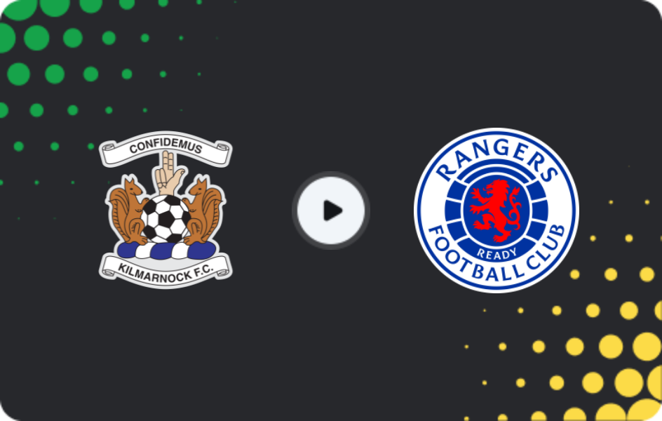Where to watch Kilmarnock — Rangers, Premiership, 06.12.2025