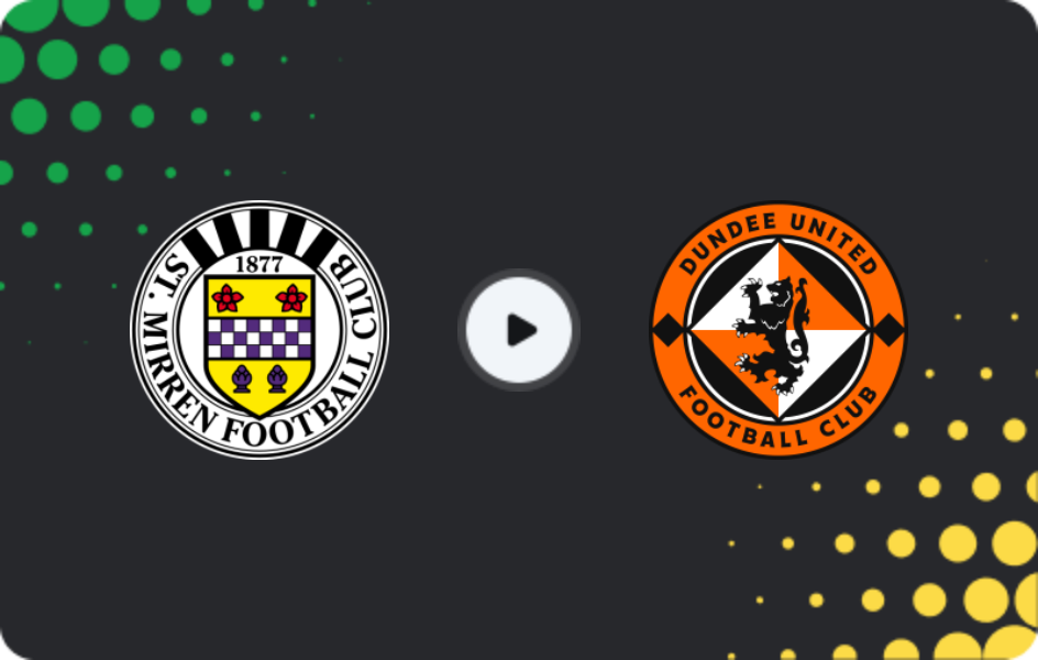 Where to watch St. Mirren — Dundee United, Premiership, 06.12.2025
