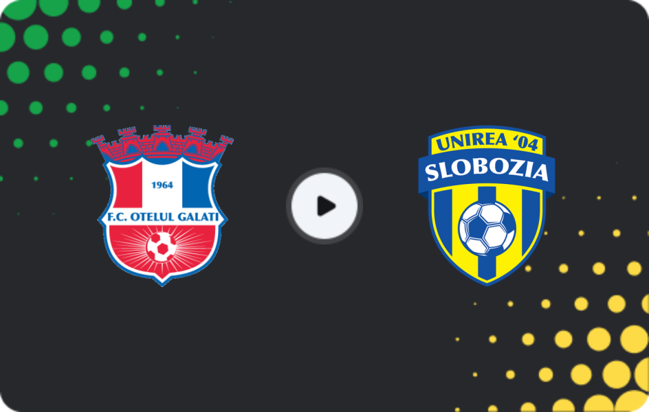 Where to watch Oţelul — Unirea Slobozia, Liga I, 06.12.2025