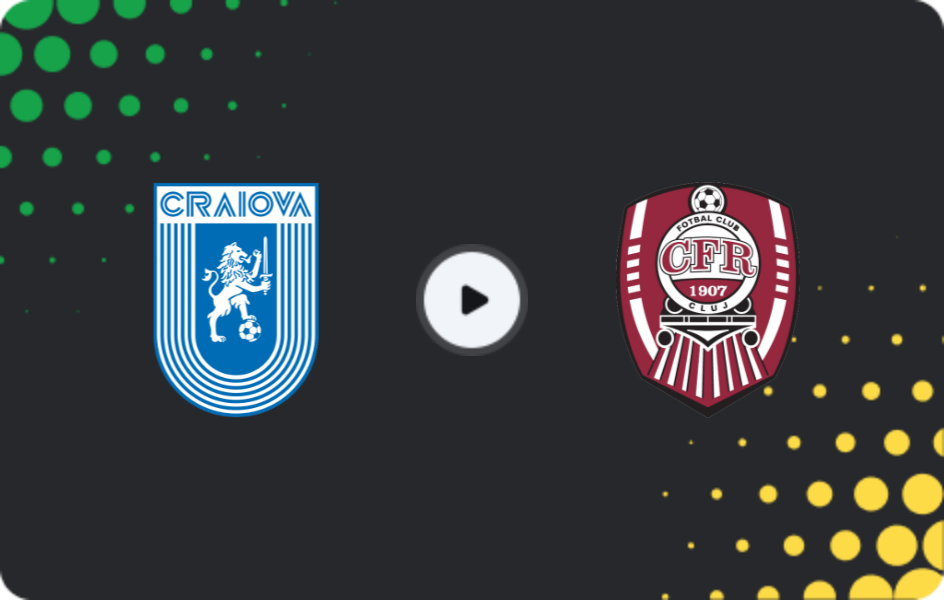 Where to watch Universitatea Craiova — CFR Cluj, Liga I, 06.12.2025