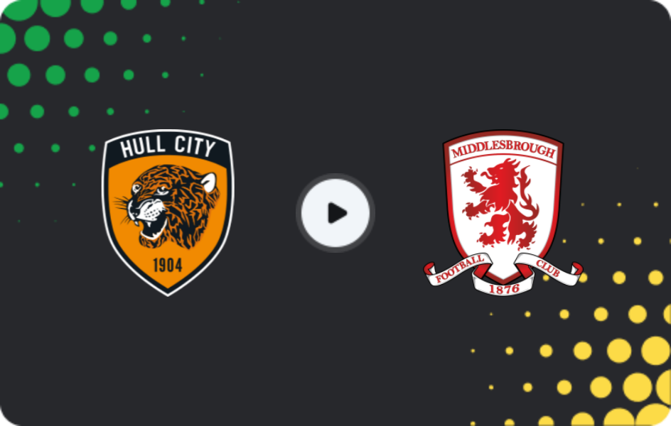 Where to watch Hull City — Middlesbrough, Championship, 05.12.2025