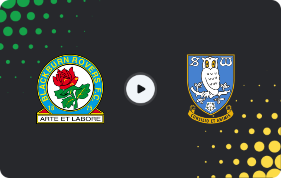 Where to watch Blackburn Rovers — Sheffield Wednesday, Championship, 06.12.2025