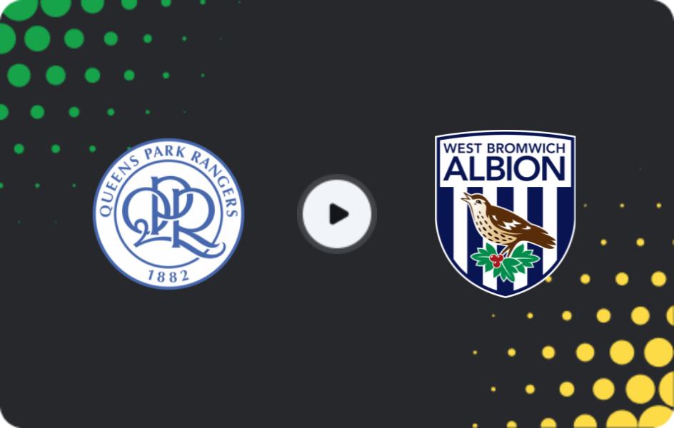 Where to watch QPR — West Bromwich, Championship, 06.12.2025