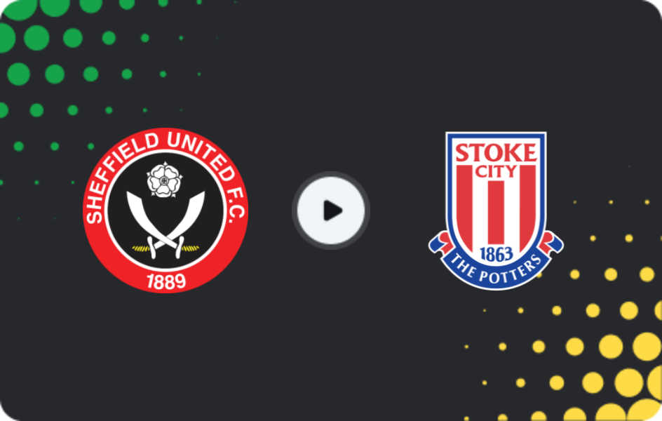 Where to watch Sheffield United — Stoke City, Championship, 06.12.2025