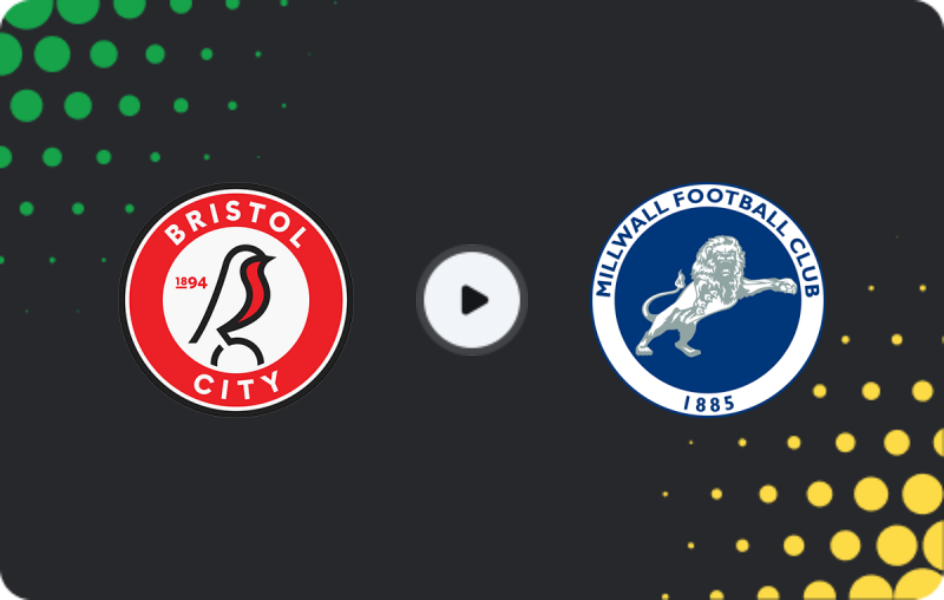 Where to watch Bristol City — Millwall, Championship, 06.12.2025