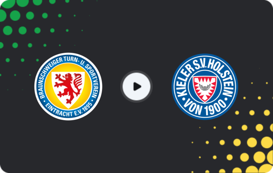 Where to watch Eintracht Braunschweig — Holstein Kiel, 2. Bundesliga, 07.12.2025