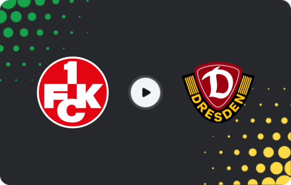 Where to watch Kaiserslautern — Dynamo Dresden, 2. Bundesliga, 07.12.2025