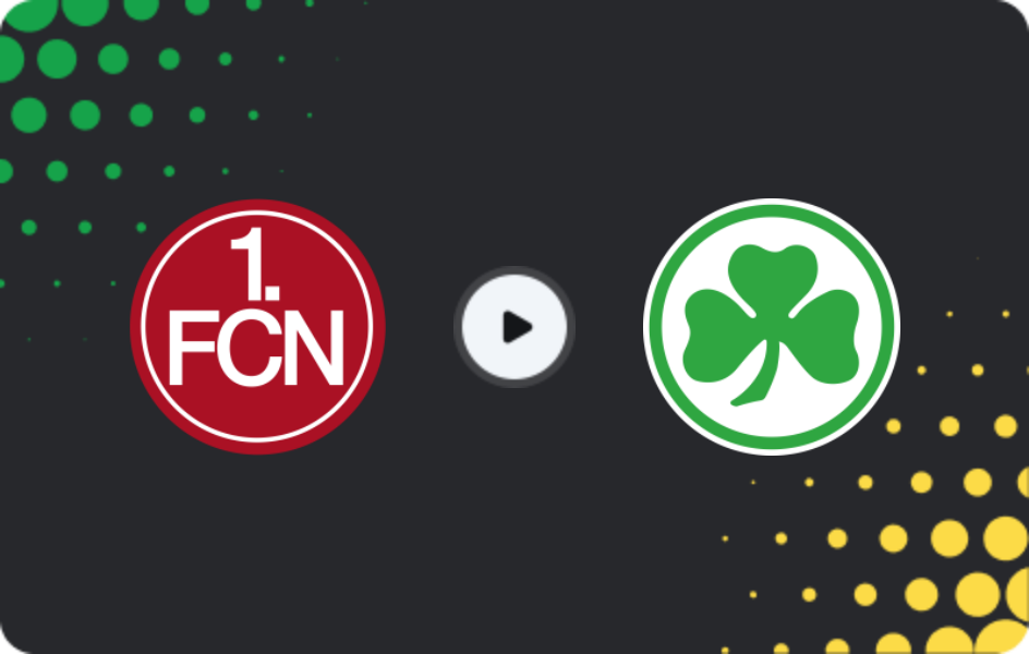 Where to watch Nürnberg — Greuther Fürth, 2. Bundesliga, 07.12.2025