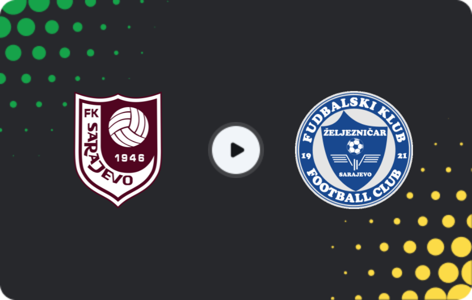 Where to watch FK Sarajevo — Zeljeznicar Sarajevo, Premijer Liga, 06.12.2025