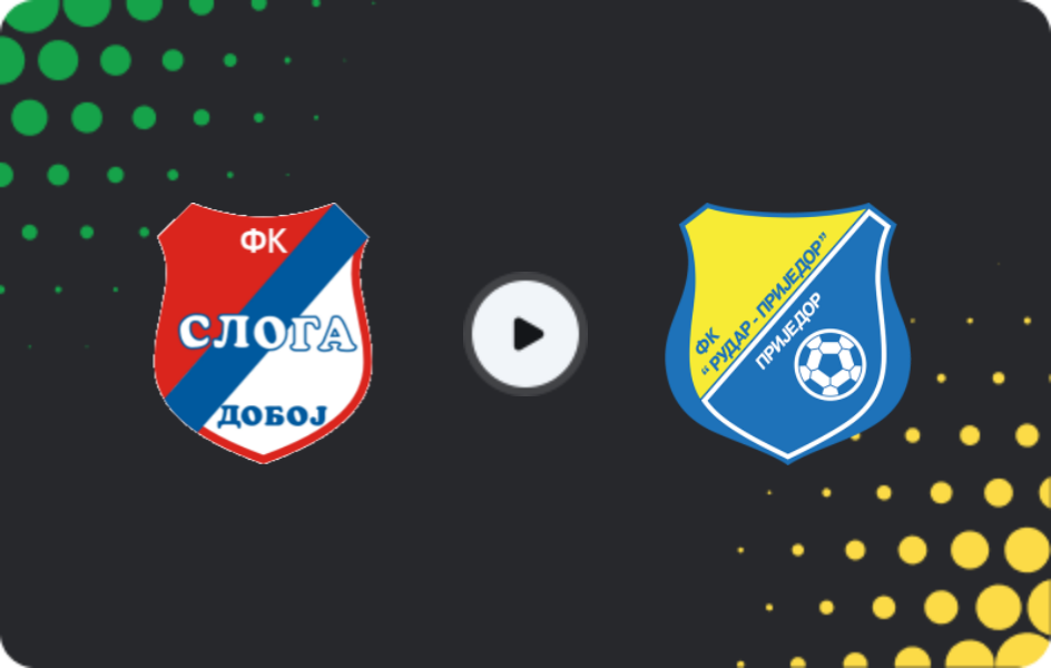 Where to watch Sloga Doboj — Rudar Prijedor, Premijer Liga, 06.12.2025