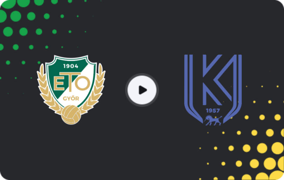 Where to watch Gyor — Kazincbarcikai, NB I, 06.12.2025