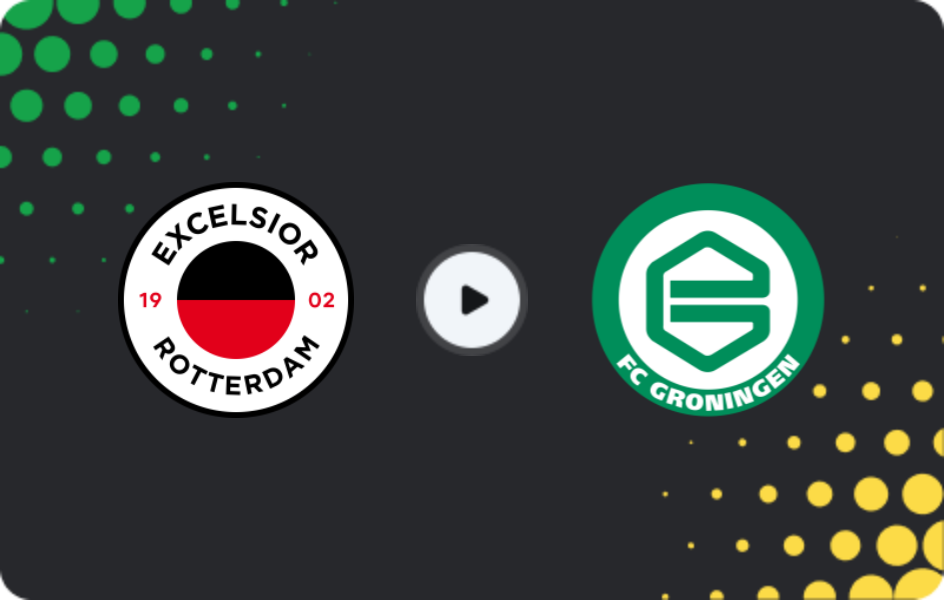 Where to watch Excelsior — Groningen, Eredivisie, 05.12.2025