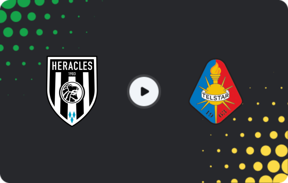 Where to watch Heracles — Telstar, Eredivisie, 06.12.2025
