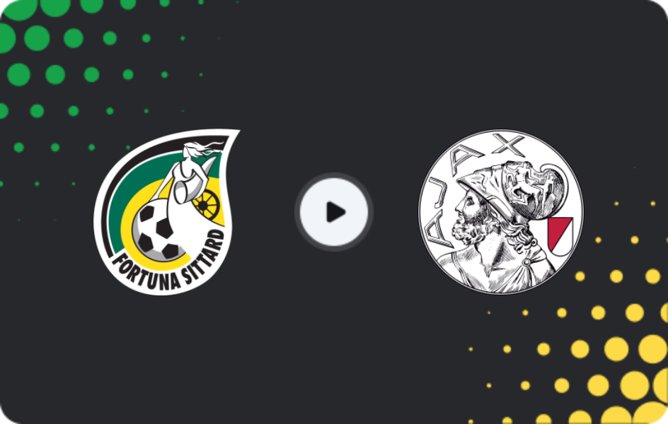 Where to watch Fortuna Sittard — Ajax, Eredivisie, 06.12.2025
