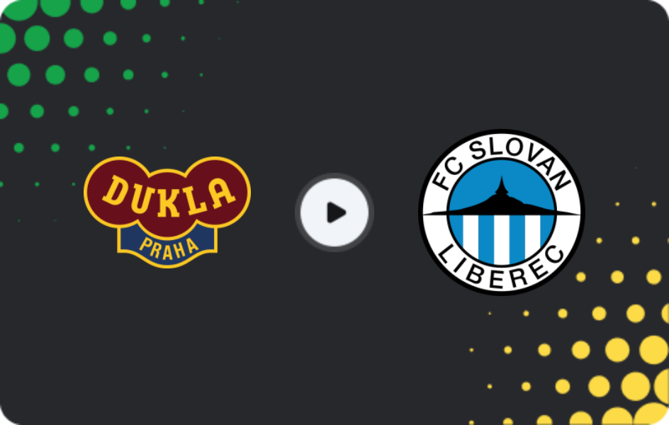 Where to watch Dukla Praha — Slovan Liberec, First Liga, 06.12.2025