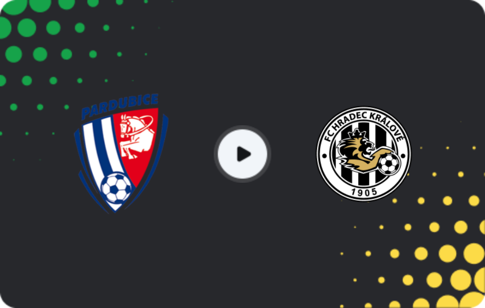Where to watch Pardubice — Hradec Králové, First Liga, 07.12.2025