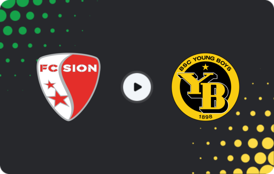 Where to watch Sion — Young Boys, Super League, 07.12.2025