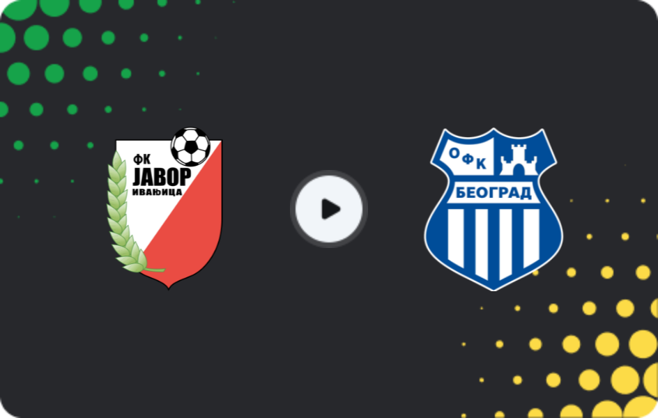 Where to watch Javor — OFK Beograd, Super Liga, 07.12.2025