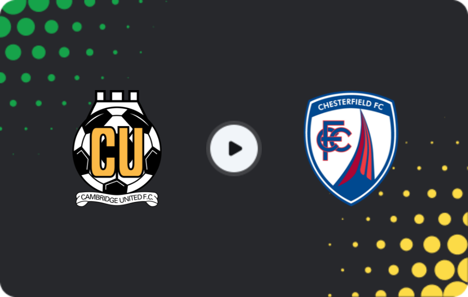 Where to watch Cambridge United — Chesterfield, League Two, 09.12.2025