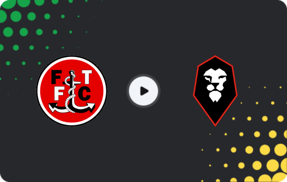 Where to watch Fleetwood Town — Salford City, League Two, 09.12.2025