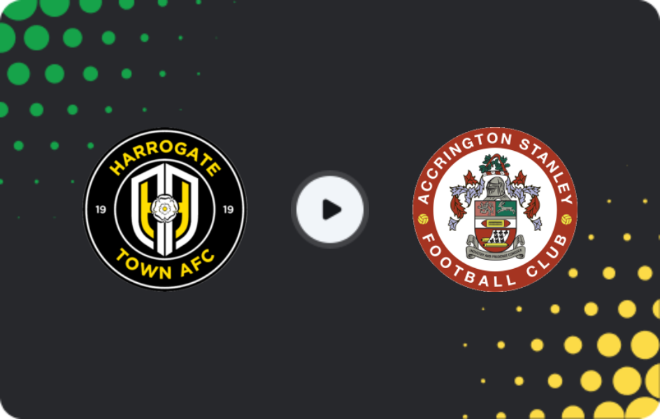 Where to watch Harrogate Town — Accrington Stanley, League Two, 09.12.2025