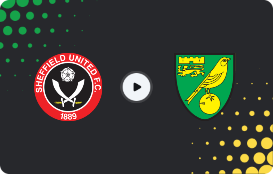 Where to watch Sheffield United — Norwich, Championship, 09.12.2025
